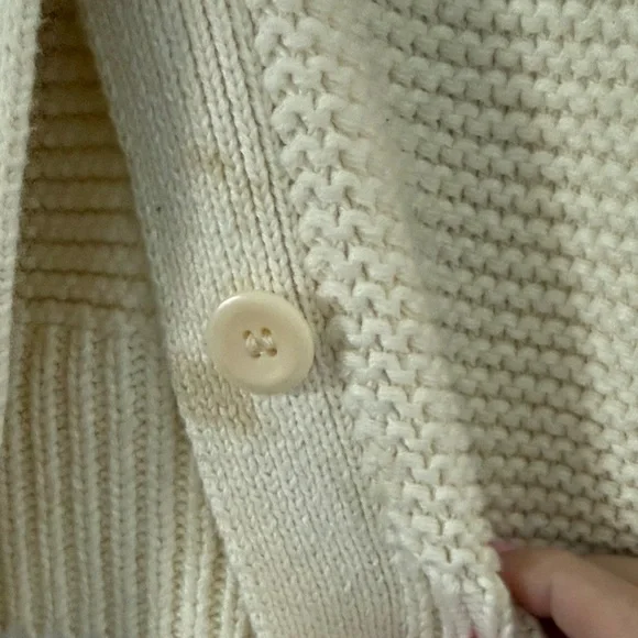 Alex Mills Nico Cream Knit Cardigan - Picture 4 of 5